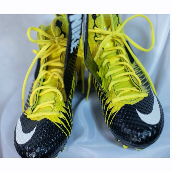 Nike Pro Men’s Lunarbeast Pro TD Football Cleats Black and Yellow Size 11 - Picture 5 of 9